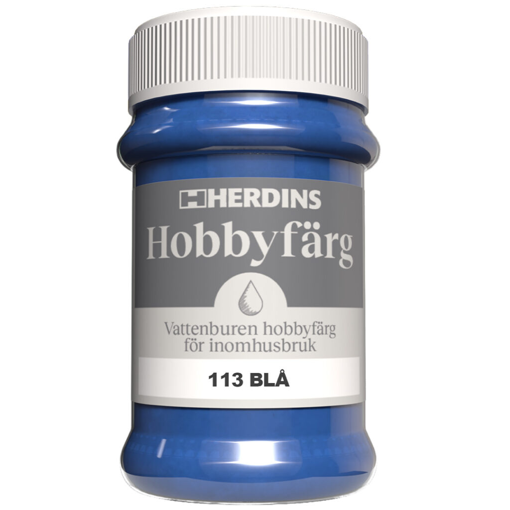 Produktbild Herdins Hobby färg i nyansen Blå
