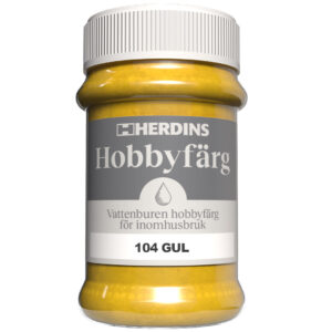 Produktbild Herdins Hobby färg i nyansen Gul
