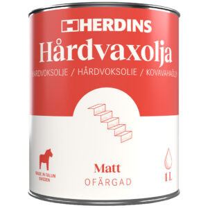 Herdins Hårdvaxolja natur matt 1L produktbild