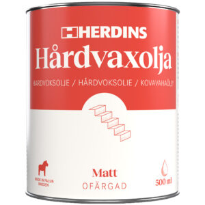 Herdins Hårdvaxolja natur matt 500ml produktbild
