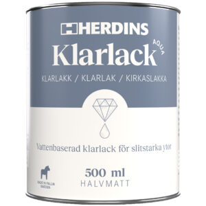 Klarlack Aqua Halvmatt