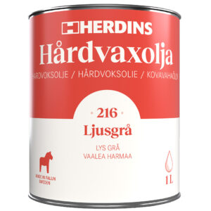 Herdins Hårdvaxolja Ljusgrå 1L produktbild