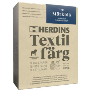 Herdins Textilfärg produktbild i nyansen Mörkblå