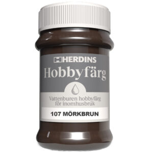 Produktbild Herdins Hobby färg i nyansen Mörkbrun