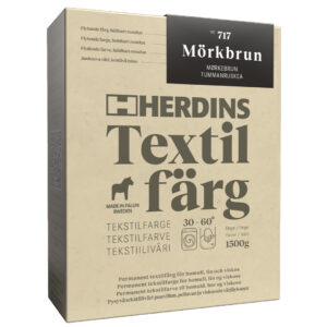 Herdins Textilfärg produktbild i nyansen Mörkbrun
