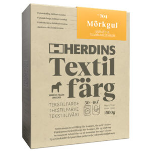 Herdins Textilfärg produktbild i nyansen Mörkgul
