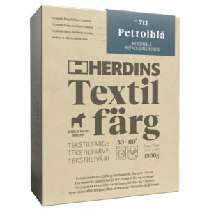 Herdins Textilfärg produktbild i nyansen Petrolblå
