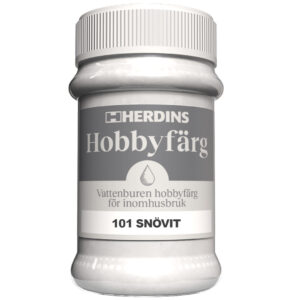 Produktbild Herdins Hobby färg i nyansen Snövit